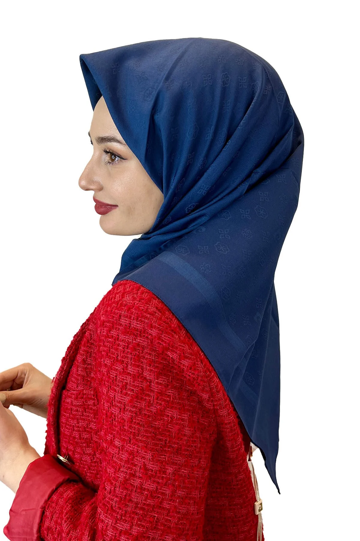 Pierre Cardin Pamuklu Logo Desenli Şık Eşarp
